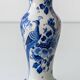 Royal Delft Blue, White, and Green Chinoiserie Bird Table Lamp, 1979