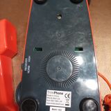 Trimphone sixties mod phone with push button (orange)