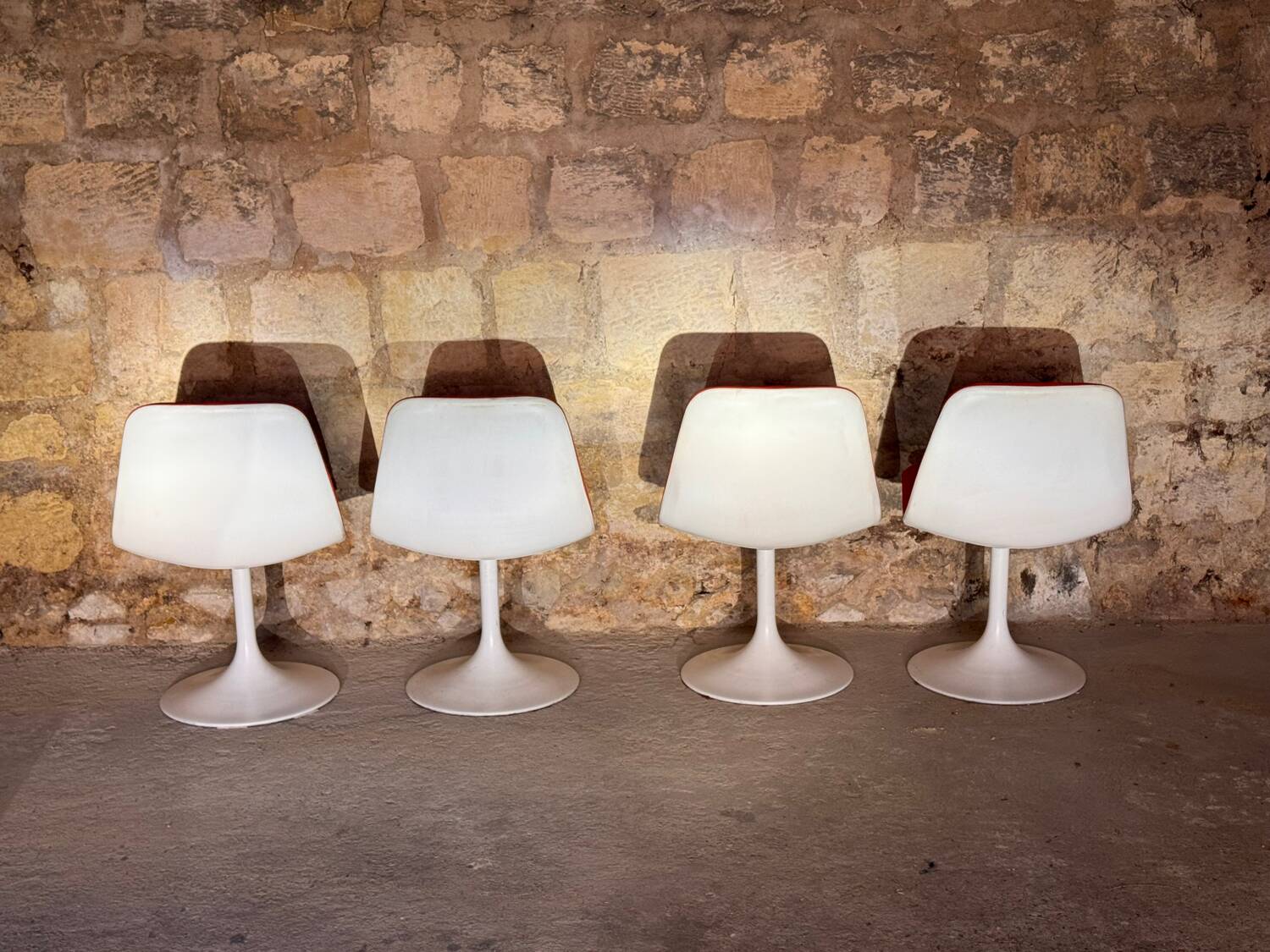 4 tulip chairs - Börje Johanson