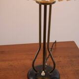 Danish brass table lamp, 1950s Denmark