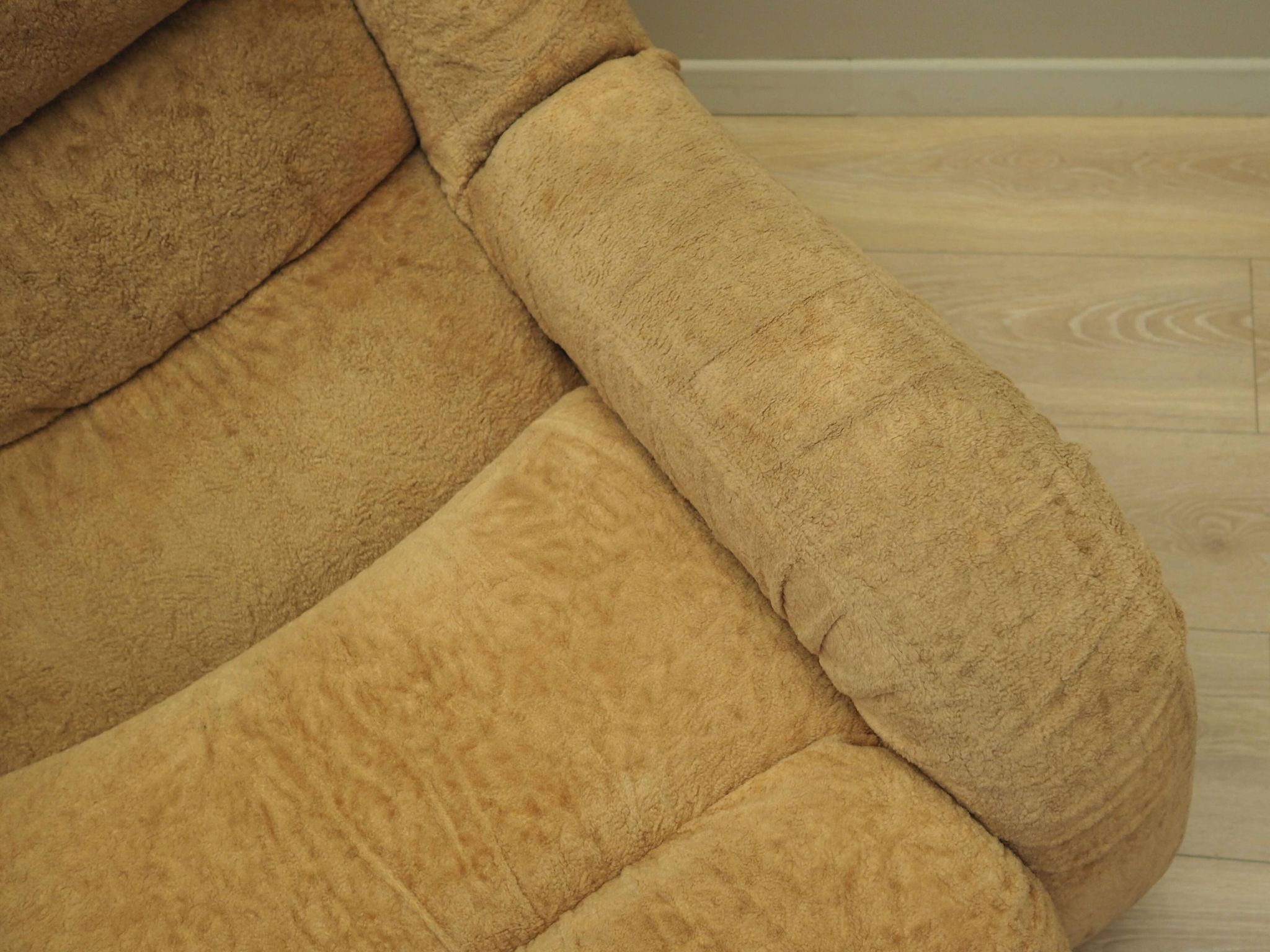 Beige armchair, Italian design, 1960s, production: Italy