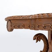 Attributed to Henry Eyles Victorian Walnut Center Table England Mid-19th
