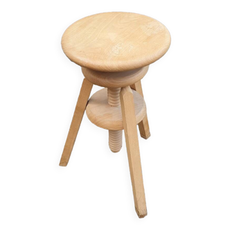 Solid beech workshop stool