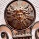 Pair of neoclassical wrought iron wall lights