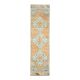 Vintage Turkish Hand-Knotted Wool Cotton Orange Runner Rug 69x271