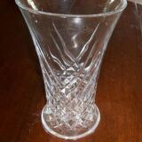 1970s crystal vase