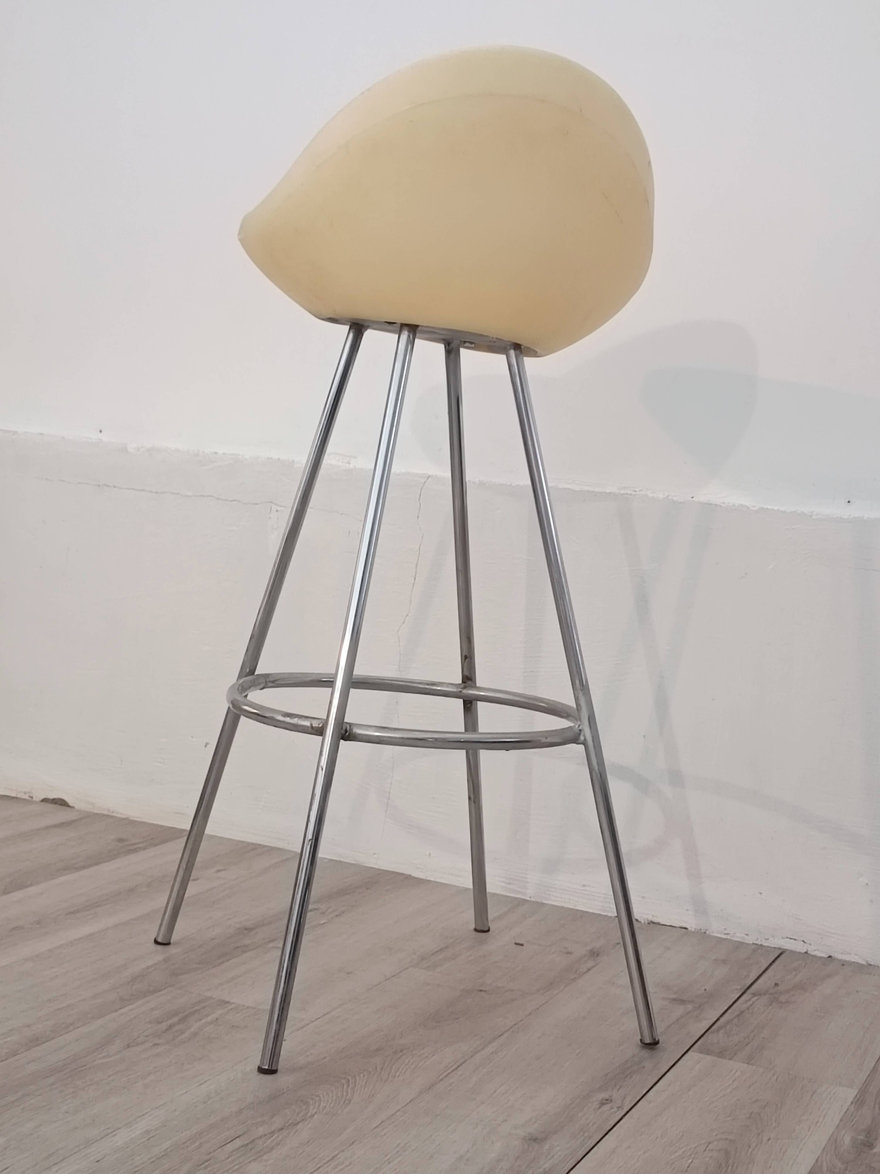Tabouret de Bar par Roberto Foschia pour MIDJ 1970s Édition Originale
