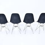 Set of 4 DSR Dining Chairs by Charles & Ray Eames for Herman Miller, 1970s