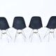 Set of 4 DSR Dining Chairs by Charles & Ray Eames for Herman Miller, 1970s
