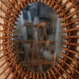 Rattan Sun Mirror