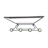 Wall-mounted coat rack, 1960s