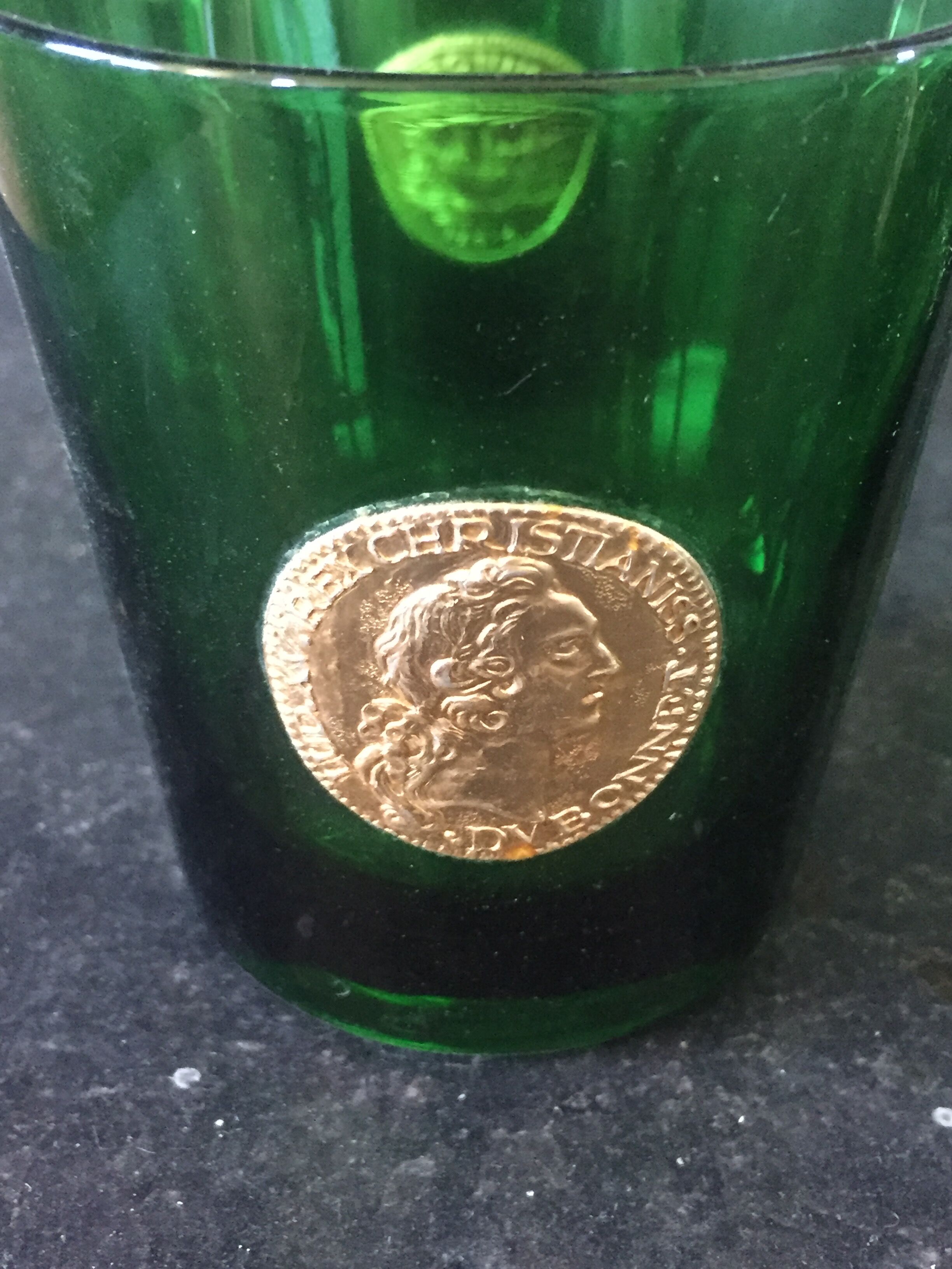 Lot of 4 Dubonnet glasses