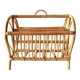 Vintage bamboo and rattan magazine rack