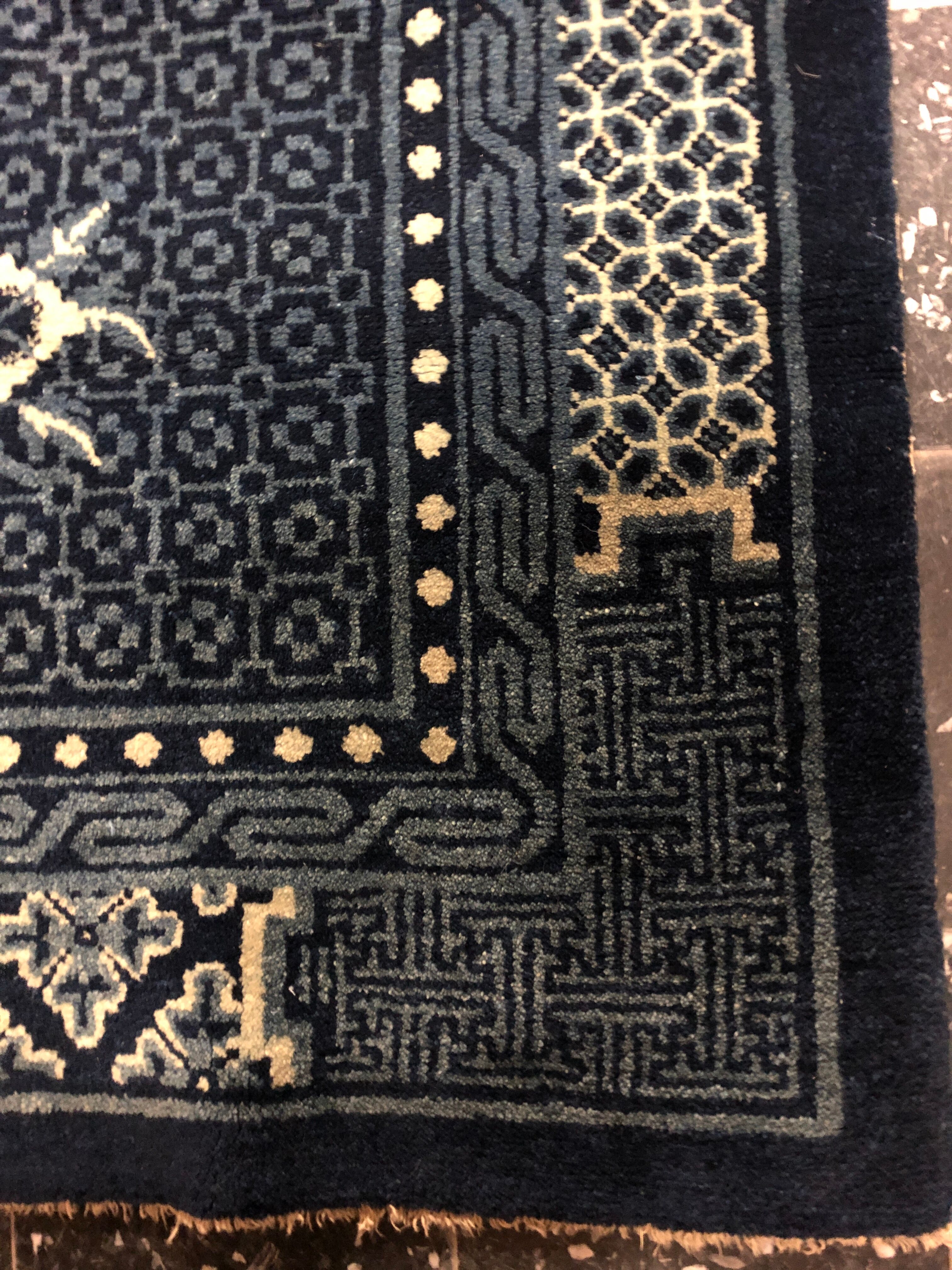 Tapis chinois ancien 84x160cm