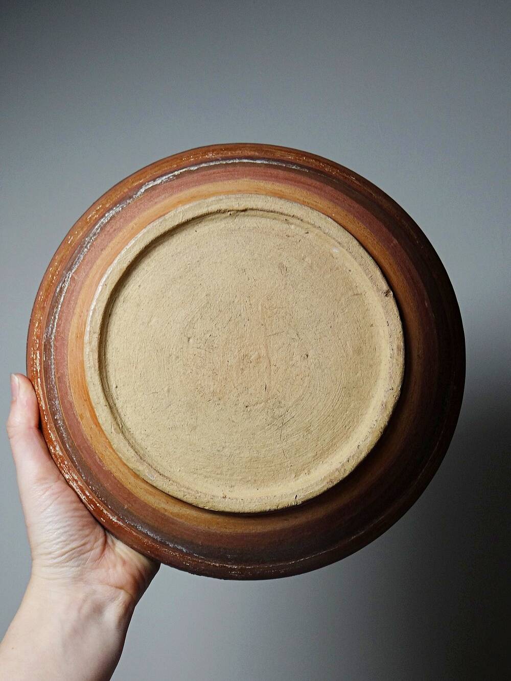 Vintage pre-Columbian style handcrafted ceramic decorative bowl