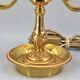 Hot water bottle lamp in solid bronze gilded style Louis XVI Lampshade Color Bordeaux "Lucien Gau"