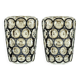 Pair of Mid-Century Modern Glass Wall Lamps from Limburg, Germany, 1960s