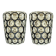 Pair of Mid-Century Modern Glass Wall Lamps from Limburg, Germany, 1960s