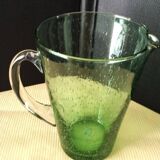 Water carafe, bubbled glass jug
