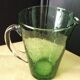 Water carafe, bubbled glass jug