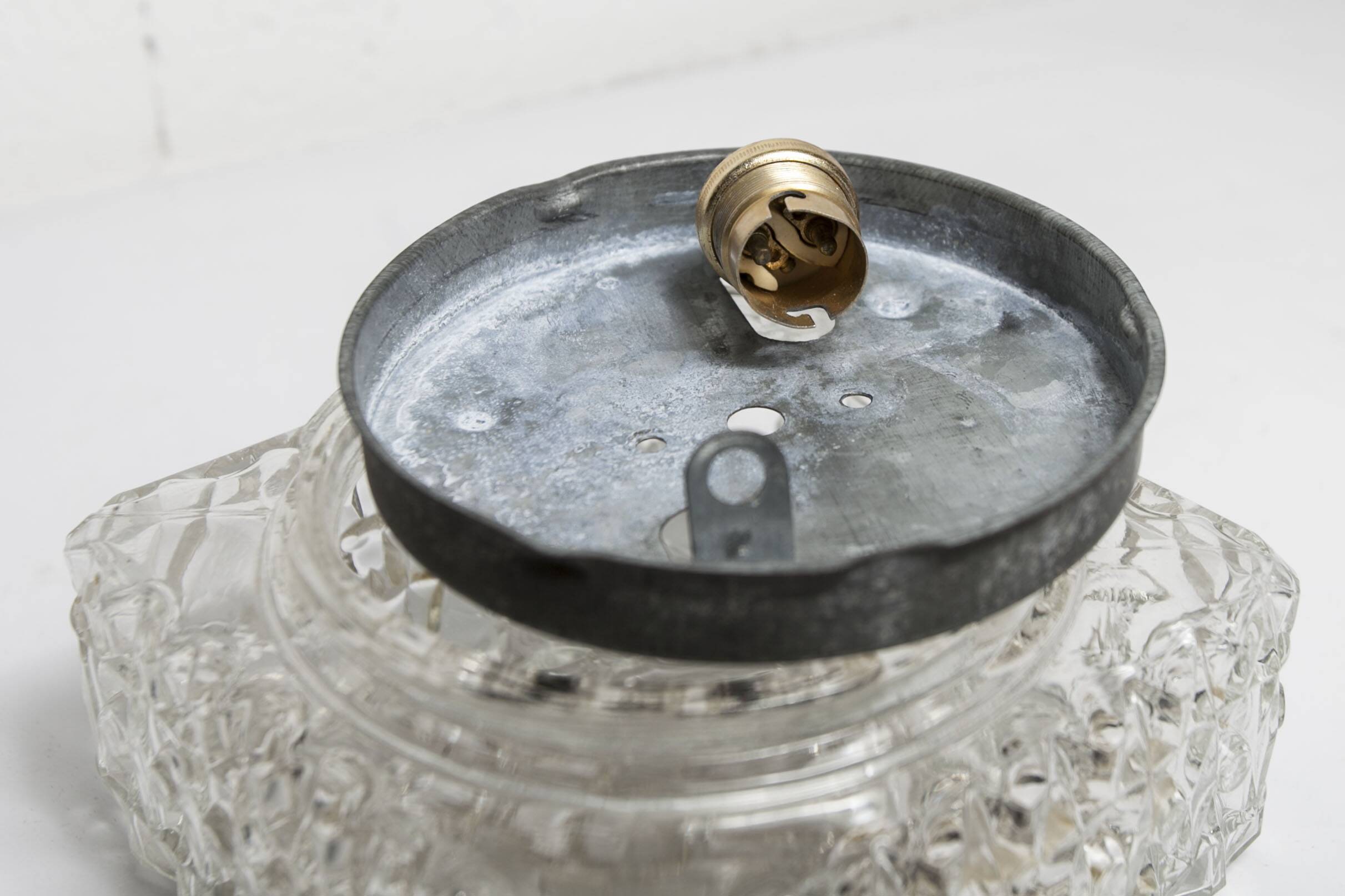 Square ceiling or wall light 1970 space age