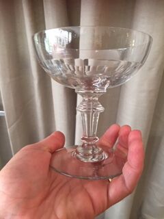 SUITE OF 11 GLASSES OF CHAMPAGNE IN CRYSTAL PERIOD LOUIS PHILIPPE