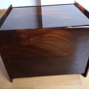 Tortoiseshell lucite magazine rack, Christian Dior Home collection, 1970.