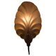 Shell-shaped frosted glass applique, Swedish Modern 1950s