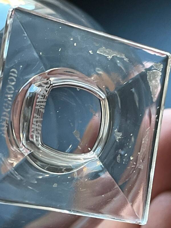 4 Vera Wang Wedgwood "Bande" collection glasses - 11 cm