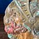 Gothic Revival plaster wall decoration Mascaron from the late 19th/early 20th century.