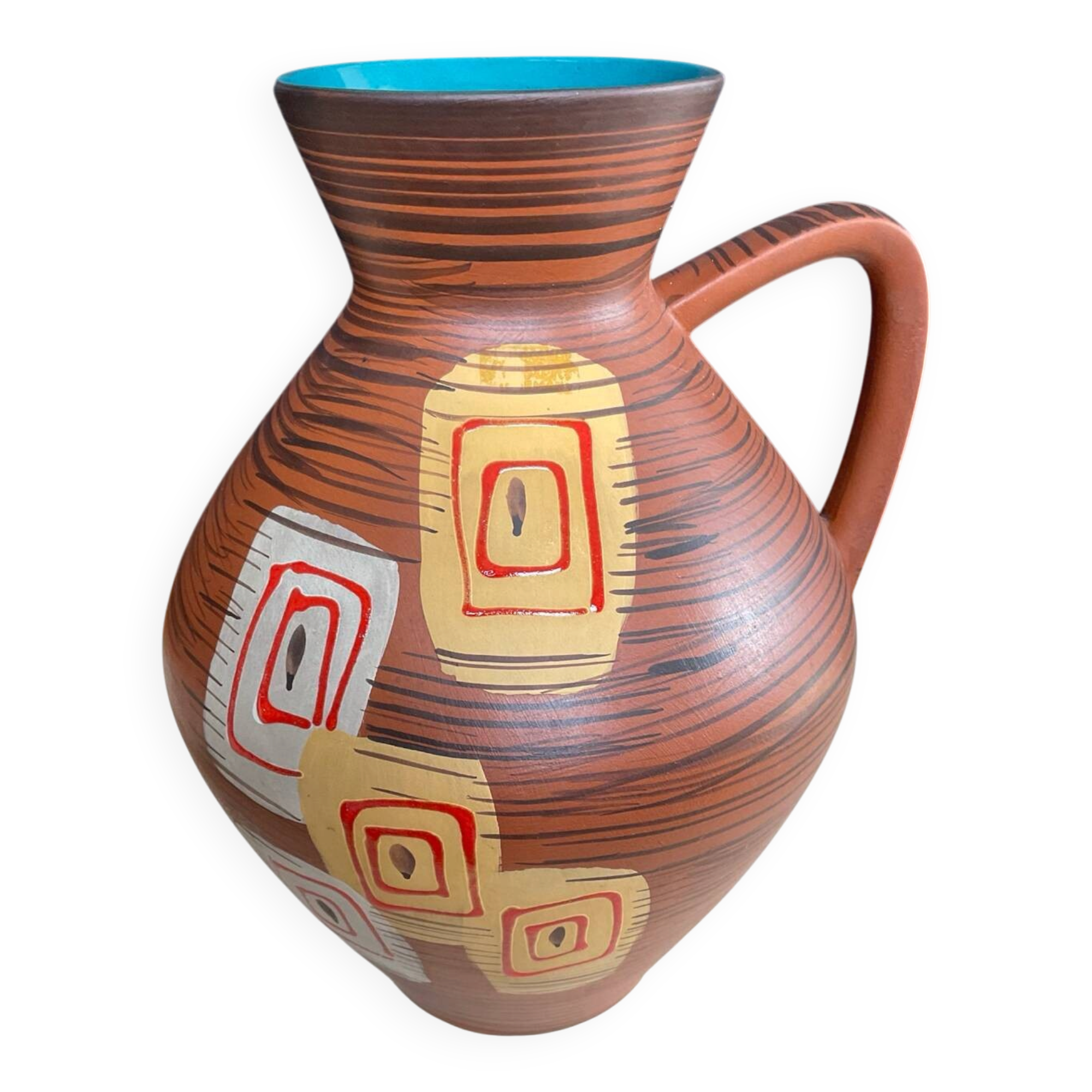 Vintage ceramic vase West Germany 1970s