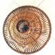 Vintage rattan pendant light with a diameter of 45cm