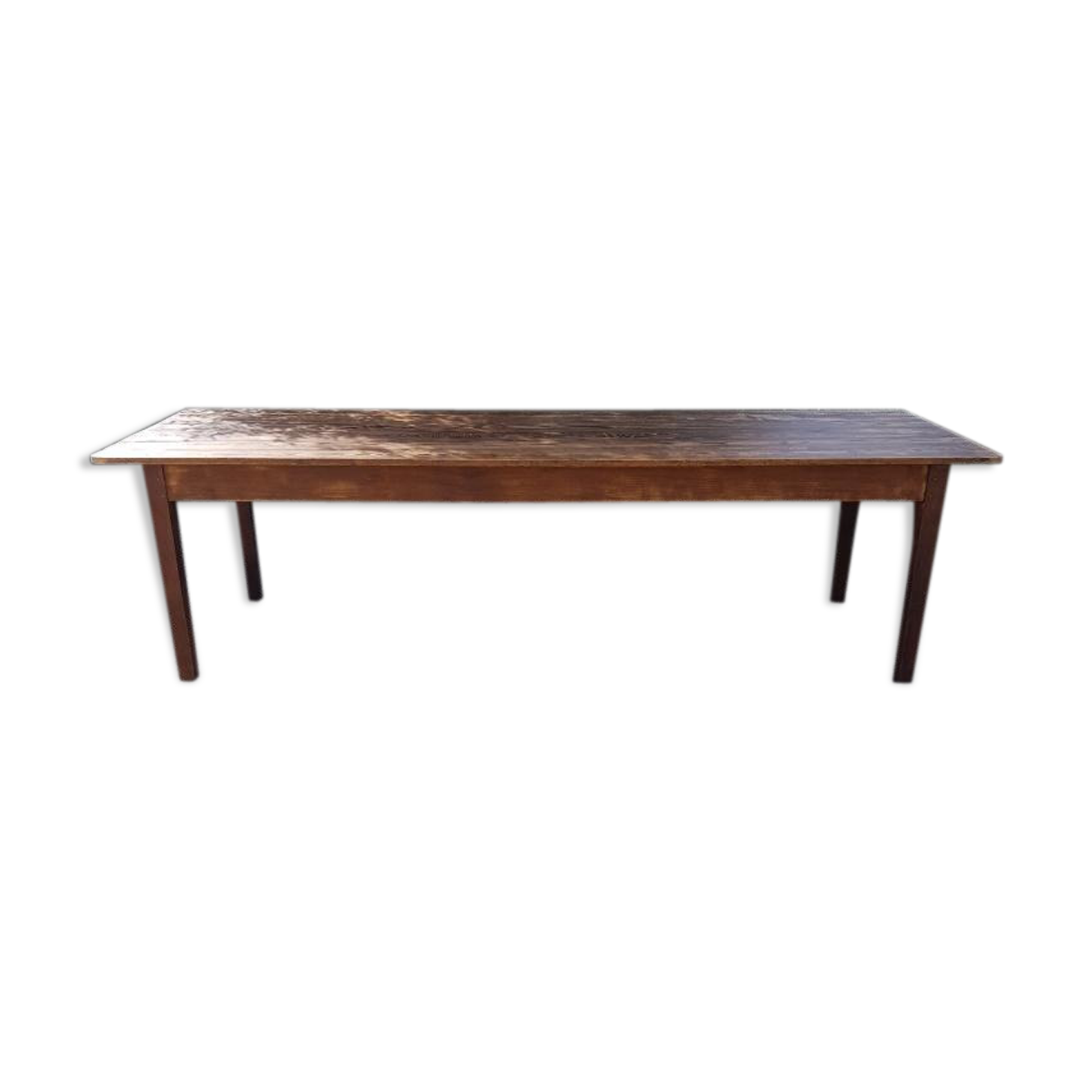 Old farm table in fir and oak