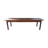 Table de ferme ancienne en sapin et chêne