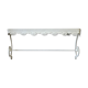 White metal shelf
