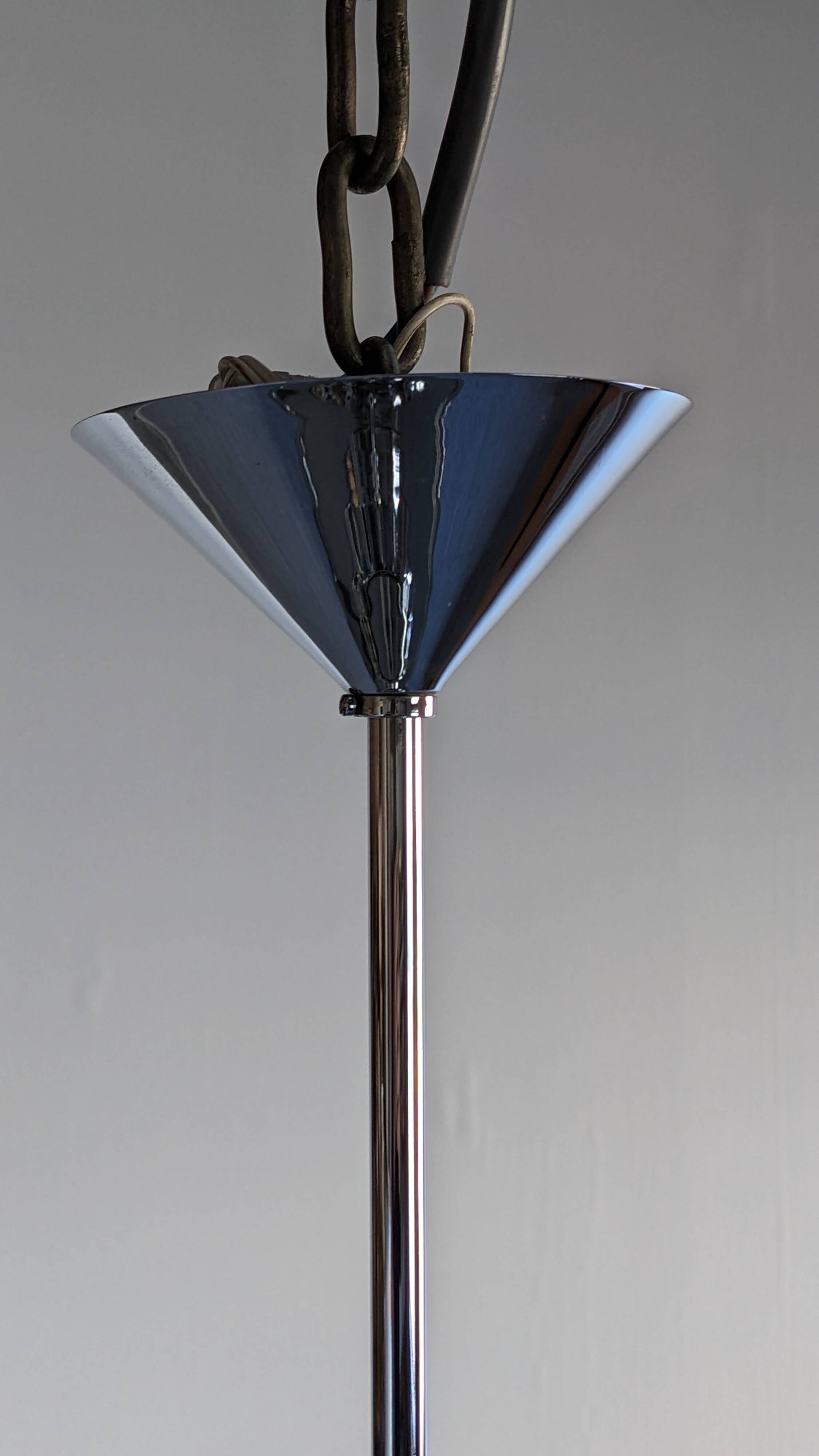 Lustre soucoupe en cristal par Kinkeldey, Autriche vers 1970