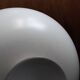 Large vintage ceramic table lamp from the 70s kostka pirouette design