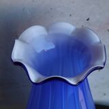 Vintage Italian Cobalt Blue Blown Glass Vase