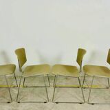 Set of 12 Max Stacker stackable chairs, 1970
