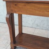 Restoration console in walnut