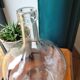 Transparent demijohn vase