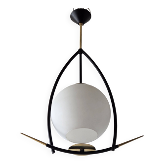 Arlus 1950 vintage pendant light
