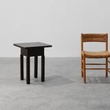 Art Deco square Oak Side Table, France, circa 1920