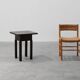 Art Deco square Oak Side Table, France, circa 1920