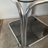 Space Age Side Coffee Table on Casters