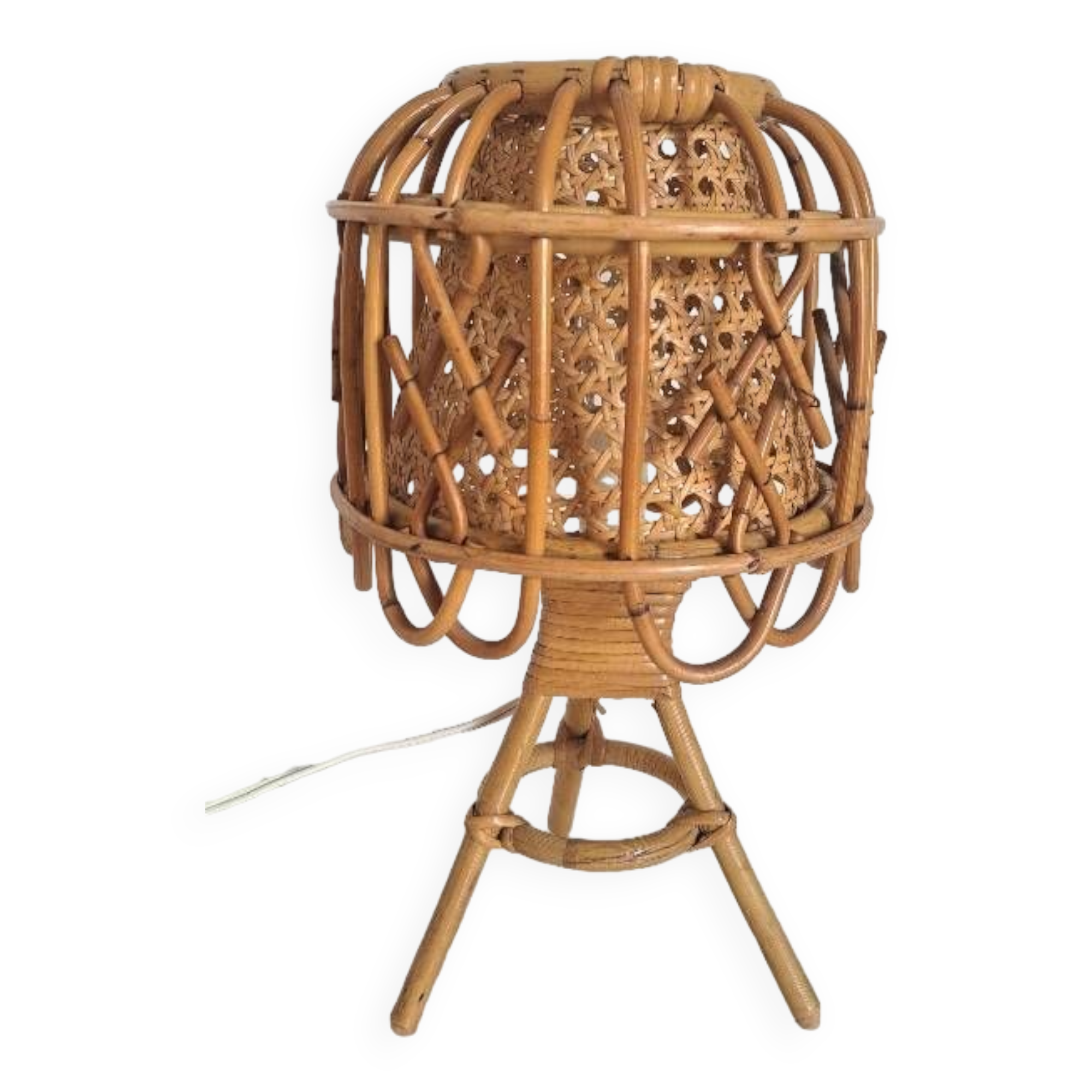 Old bamboo lamp