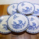 6 Gien Chardons soup plates (12)
