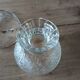 5 antique clear glass cups