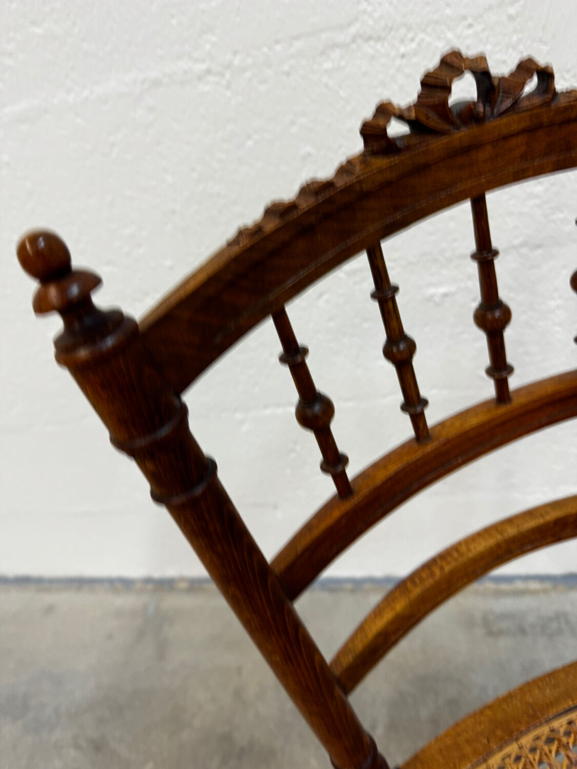 2 caned flying chairs Louis XVI