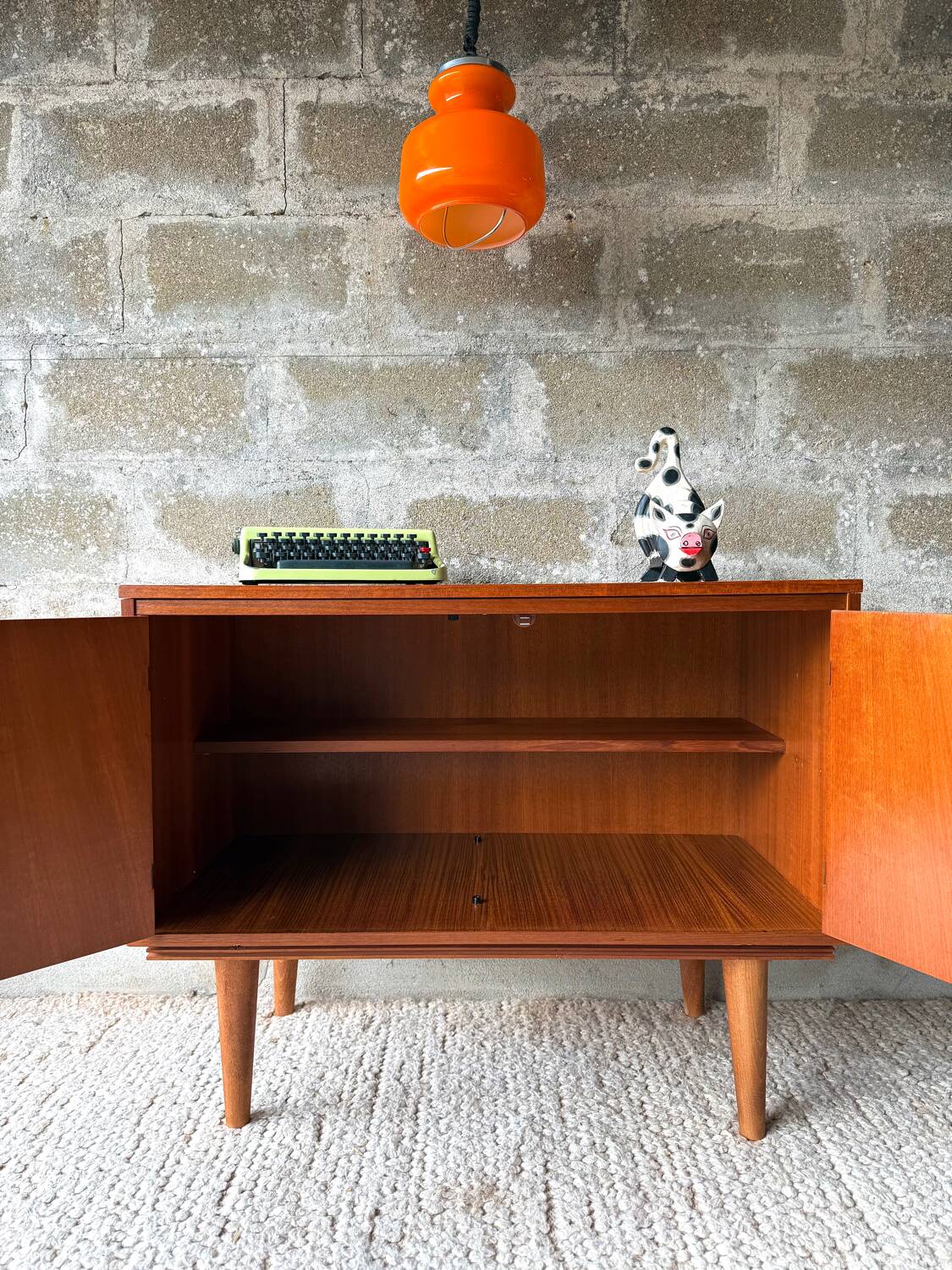 Commode vintage en teck, années 60/70